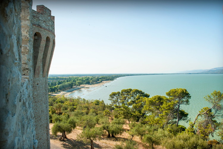 Castiglion del Lago, panorama dalle mura