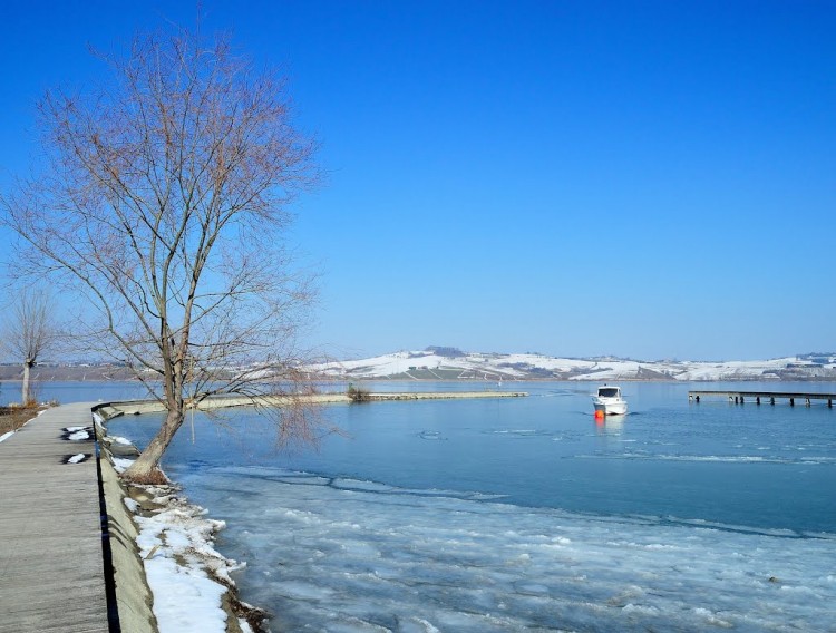 Lago di Chiusi, inverno