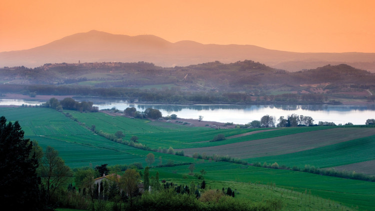 Lago di Montepulciano, panorama