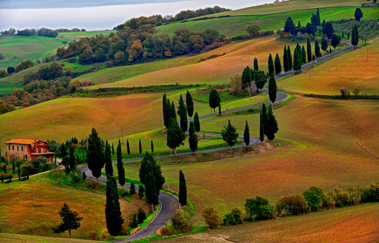 Monticchiello, tornanti