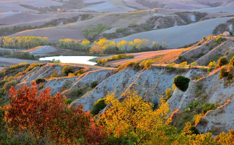 Val d'Orcia, colori